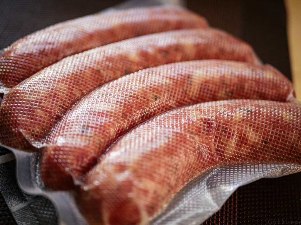 Garlic sausage from Smokey Jones BBQ